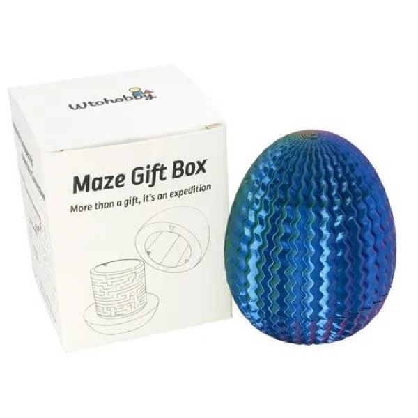 Mystery Egg Maze Puzzle Box Reusable 3D Printed Brain Teaser with Hidden Compartment for Cash & Treasures,for Birthday,Christmas,Halloween Easter