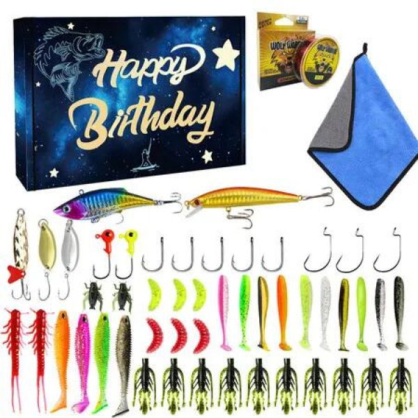 Mystery Tackle Box Fishing Mystery Box Freshwater Largemouth and Smallmouth Bass Lures Fishing Kit Ideal Gifts for Men Fishing Enthusiasts