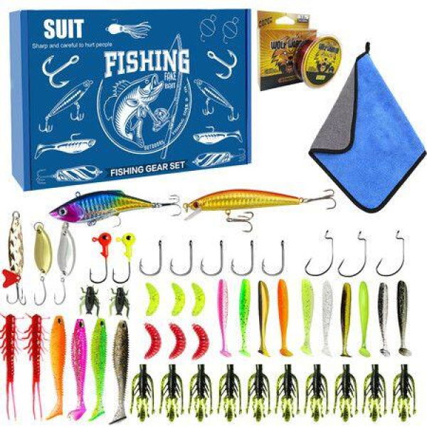 Mystery Tackle Box Fishing Mystery Box Freshwater Largemouth and Smallmouth Bass Lures Fishing Kit Ideal Gifts for Men Fishing Enthusiasts