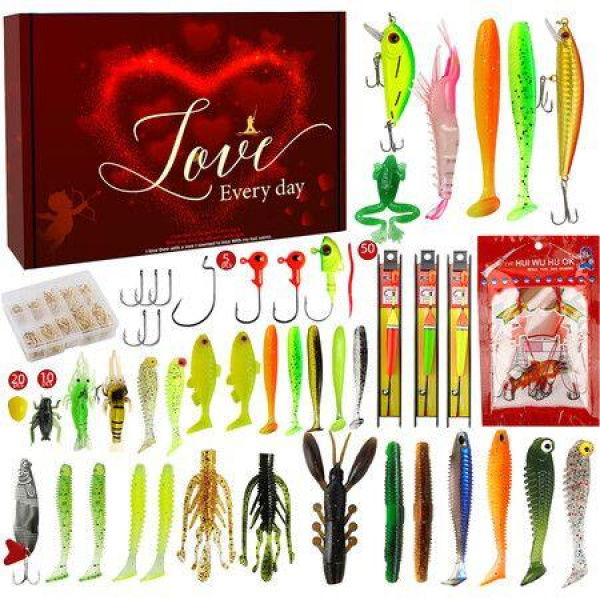 Mystery Tackle Box Fishing Mystery Box Freshwater Largemouth and Smallmouth Bass Lures Fishing Kit Ideal Gifts for Men Fishing Enthusiasts