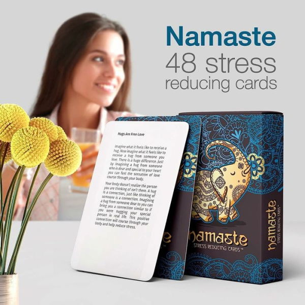 Namaste Stress-Reducing Cards Self-Care Cards Anxiety And Stress Relief Gifts.