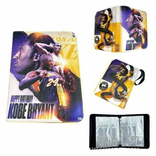 NBA Kobe Bryant Card Binder for Cards Binder 4-Pocket, 400 Pockets Trading Card Games Collection Binder