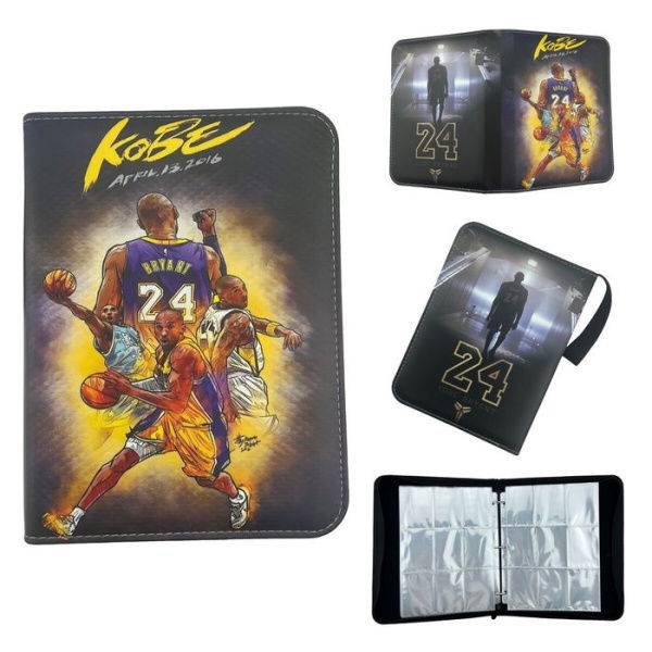 NBA LA Lakers Kobe Bryant Card Binder For Cards Binder 4-Pocket 400 Pockets Trading Card Games Collection Binder