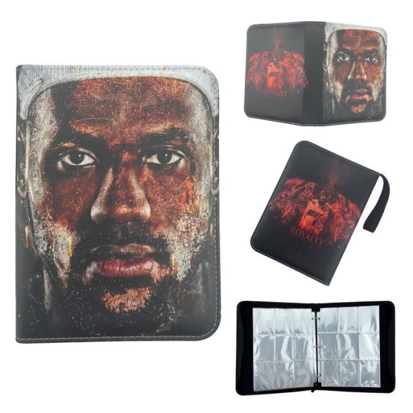 NBA LeBron James Card Binder For Cards Binder 4-Pocket 400 Pockets Trading Card Games Collection Binder