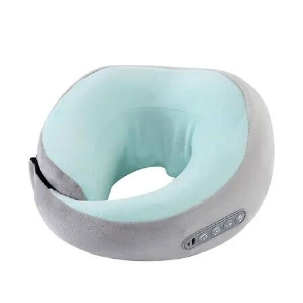 Neck Massager Pillow with Heat Deep Tissue Neck Relief U-Shape Design Electric Cordless Massager Pillow for Travel Office Home Shiatsu Neck Pillow,Green
