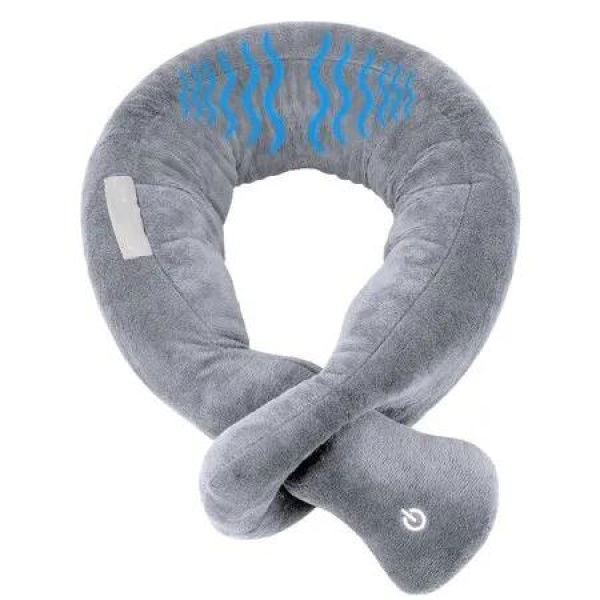 Neck Pillow,Neck Wrap Vibration Massaging Travel Pillow Soft Touch Breathable Head Support for Office Sofa Air Plane