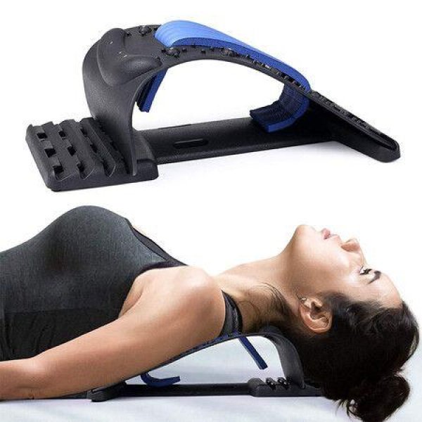 Neck Stretcher for Neck, Upper Back and Shoulder for Muscle Relaxation and Spine Alignment, 4 Level Adjustable Cervical