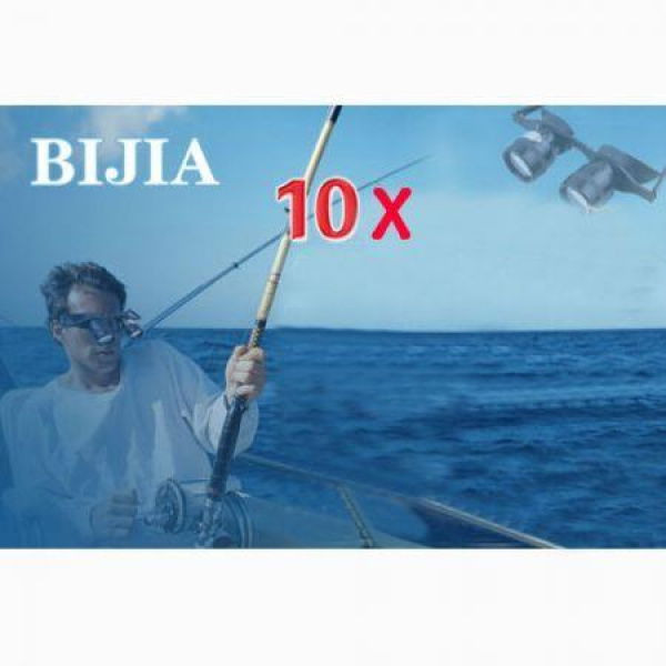 New BIJIA Ultralight 10x34 10 Times Glasses Style Focus Binocular Telescope Binoculars For Hunting Fishing