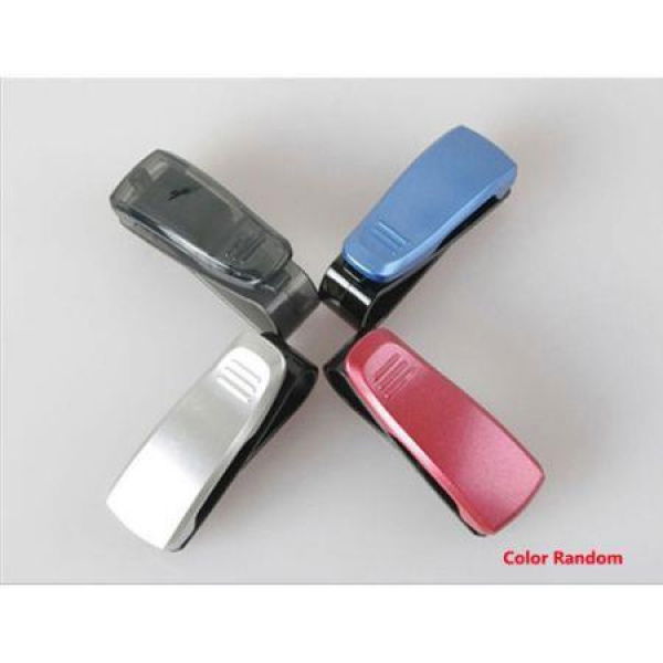 New Car Auto Visor Glasses Sunglasses Card Ticket Holder Pen Clip (Color Random)