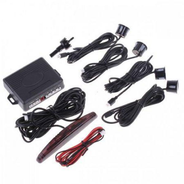 New Car LED Parking Reverse Backup Radar System + 4 Sensors.