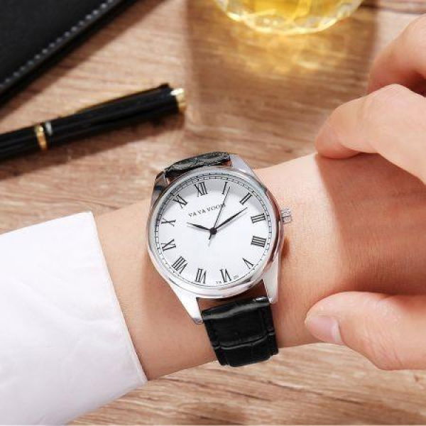 New Fashion Simple Mens Business Casual Belt Watch