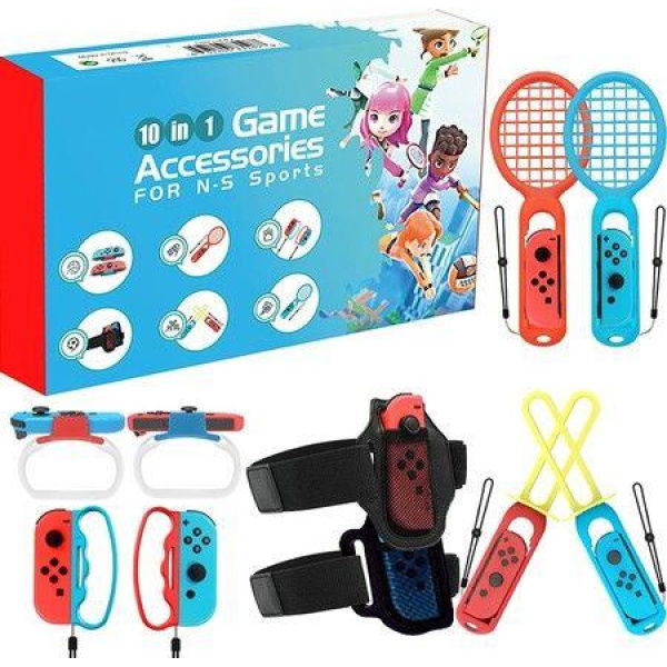 Newest Switch Sports Accessories Bundle for Switch Sports,10 in 1 Switch Sports Accessories Compatible with Switch/Switch OLED