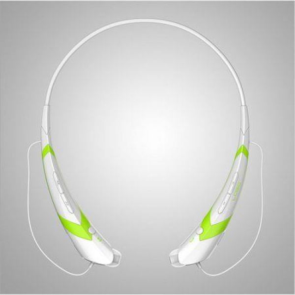 Newest Wireless Bluetooth 4.0 Stereo 760 Headset Headphone For Samsung IPhone LG - White + Green.