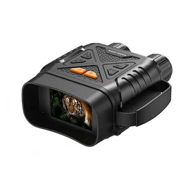 Night Vision Goggles 4K Binoculars Mens 2.8Inch HD Screen 9 Levels IR 10X Zoom Hunting Surveillance 128GB TF Card Photo Video