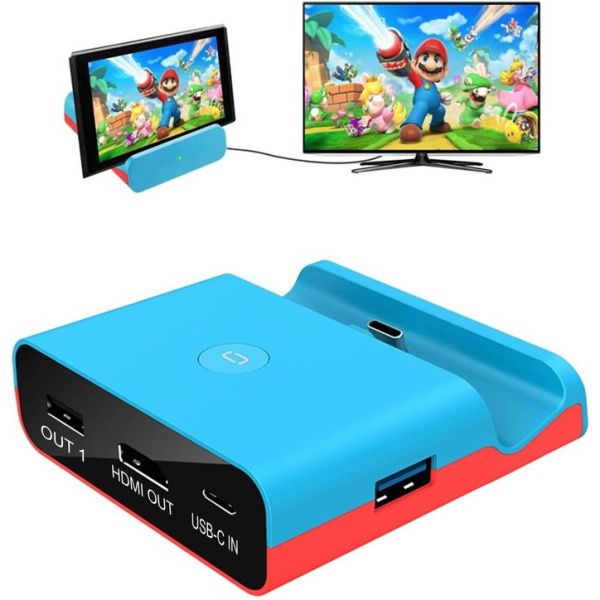 Nintendo Switch Dock Stand Mount Support Replacement For Docking Station 30W High Speed Charging 4K HDMI TVUSB-C