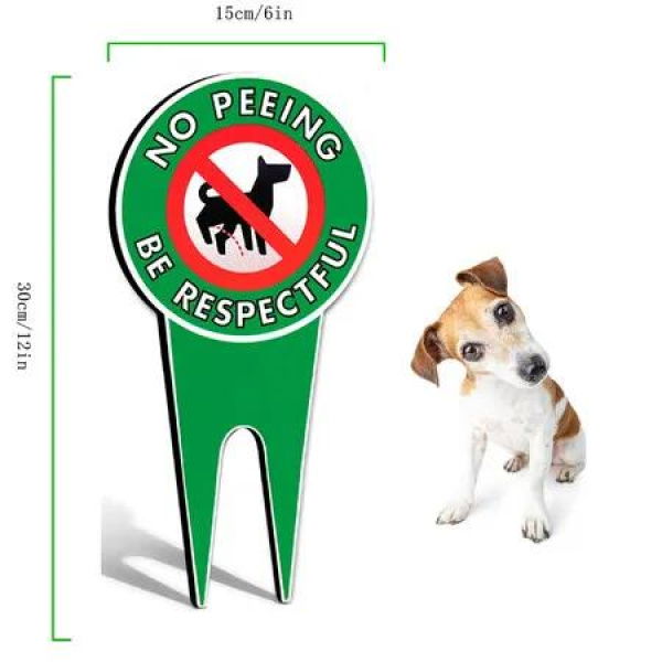 No Peeing Dog Signs for Yard For Yard Garden Lawn 15*30cm