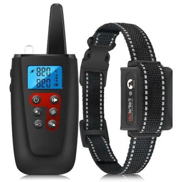 No-Shock Dog Training Collar with 3300ft Long Range and IPX7 Waterproof Design