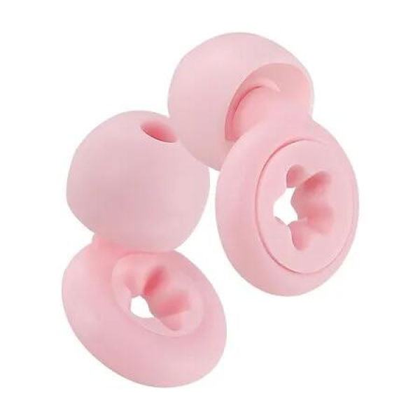 Noise Cancelling Earplugs for Sleep, Reusable Noise Cancelling Hearing Protection Earplugs with Portable Case for Sleep, Travel (Pink)