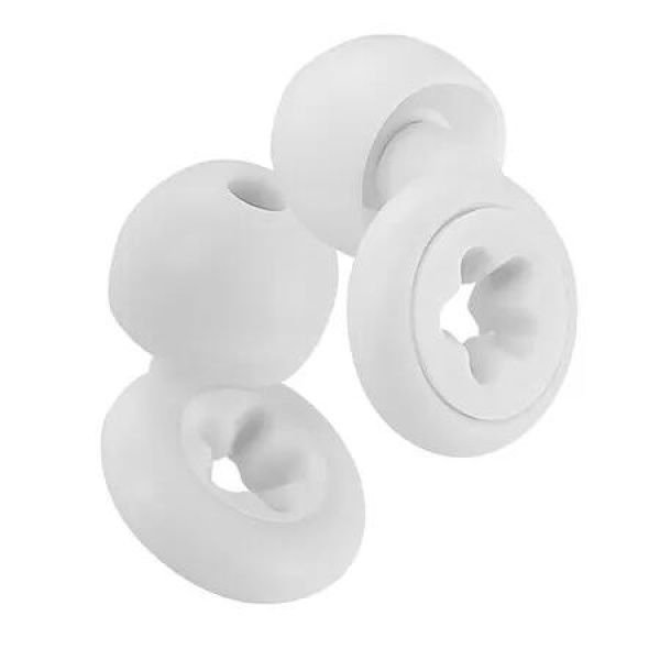 Noise Cancelling Earplugs for Sleep, Reusable Noise Cancelling Hearing Protection Earplugs with Portable Case for Sleep, Travel (White)