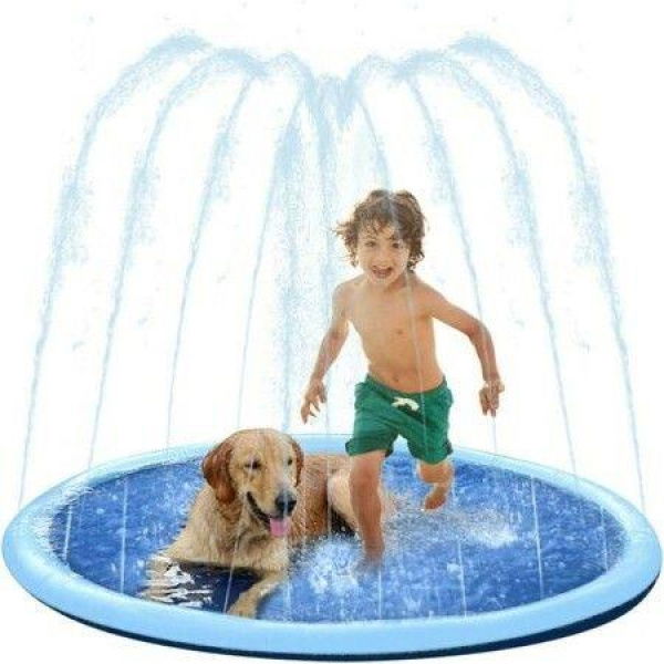 Non-Slip Sprinkler Pad 150CM Shallow Pool For Kids And Dogs