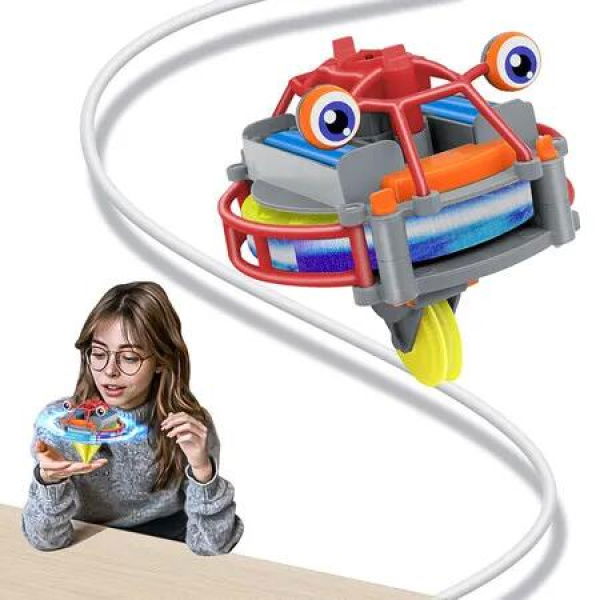 Novelty Toys Tightrope Walking Tumbler Unicycle, Walker Gyroscope Spinner Car Gyro, Anti Gravity Balance Robot (Red)