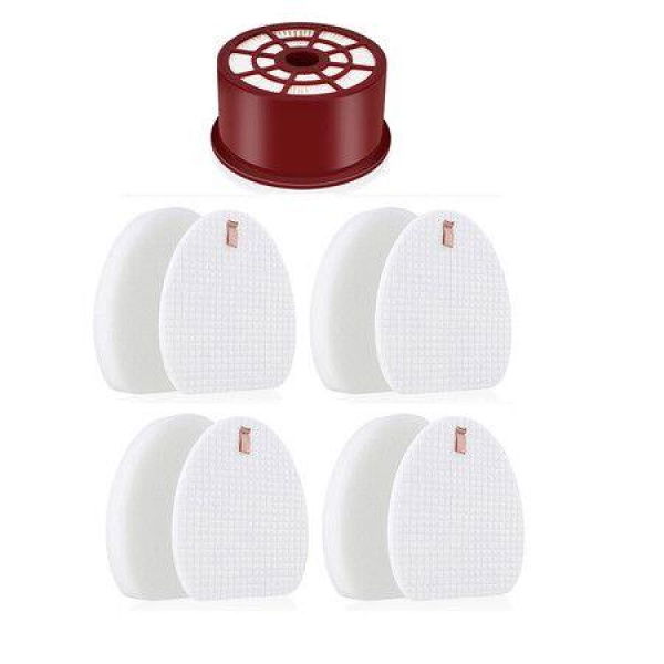 NV400 Filter Replacement For Shark Rotator Professional Upright Vacuum NV400 NV401 NV402 Accessories Washable Reusable Spare Part 1 HEPA + 4 Foam Filters Set Compare To Part # XFF400 And XFH400