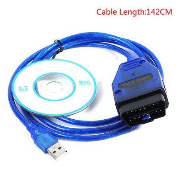 OBD2 KKL 409.1 VAG-COM USB Cable Auto Scanner Tool Suitable For Audi Skoda VW And Seat.