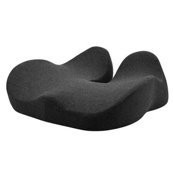 Office Chair Seat Cushion, Memory Foam Seat Cushion, Ergonomic Pressure Relief Cushions Pad Butt Pillow Suitable for Office, Car (Drak Grey)