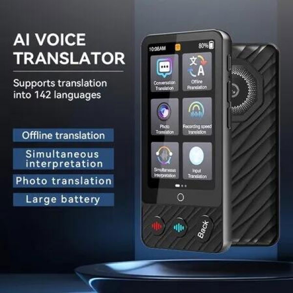 Offline Language Translator Device,Instant Translator No WiFi Needed,142 Languages Two Way Real-Time Voice Translation for Business Learning Travel