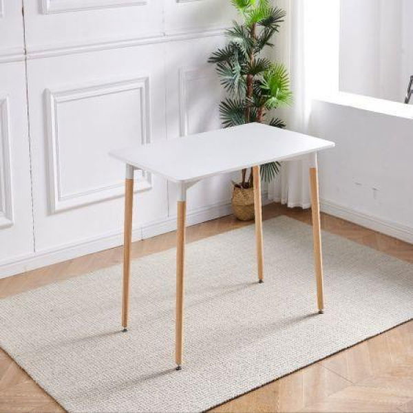 Oliver White Rectangle Dining Table