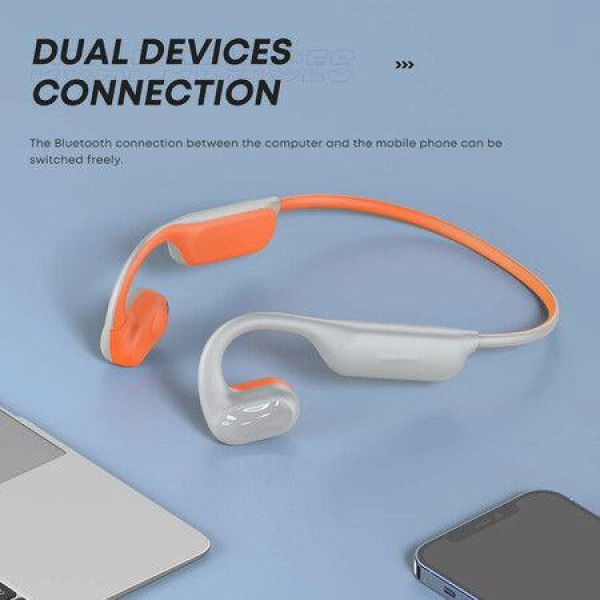 Open Ear Sport Headphones Bass Directional Sound Transmission Wireless Bluetooth Headsets for Music, Sports, Running, Cycling, Hiking