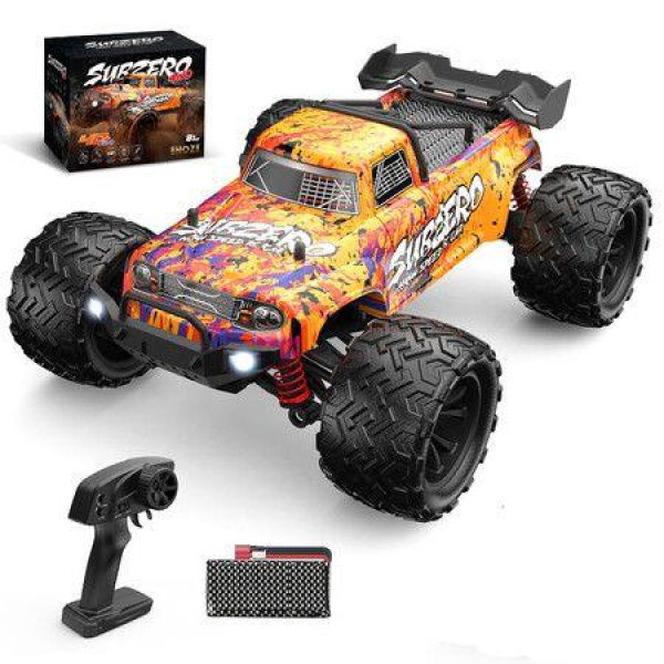 Orange 1:16 four-wheel-drive high-speed RC remote control car 2.4G dual-motor Bigfoot off-road drift race,car toysï¼ŒChristmas,holiday,carnival gifts