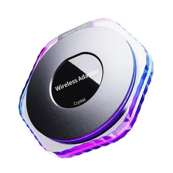 Original Car Wireless CarPlay Android Auto Interconnection Box 2in1 Converter RGB Ambient Light