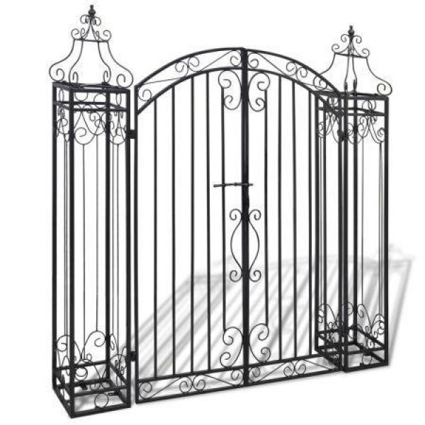 Ornamental Garden Gate Wrought Iron 122x20.5x134 Cm.