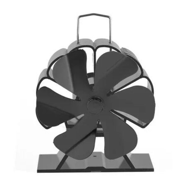 Oscillating Wood Stove Fan, Fireplace Fan, 6 Blades Heat Powered Stove Fan for Wood, Log Burner, Fireplaces