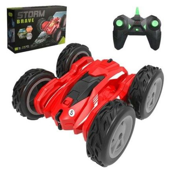 Four-Wheel Drive Stunt Car 2.4G Remote Control RC Car - Red