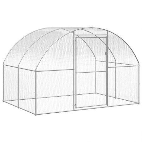 Outdoor Chicken Coop 3x2x2 m Galvanised Steel