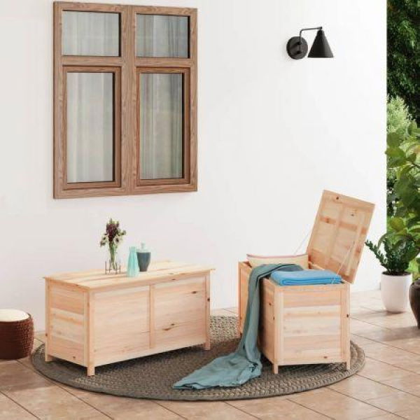 Outdoor Cushion Box 100x50x56 Cm Solid Wood Fir