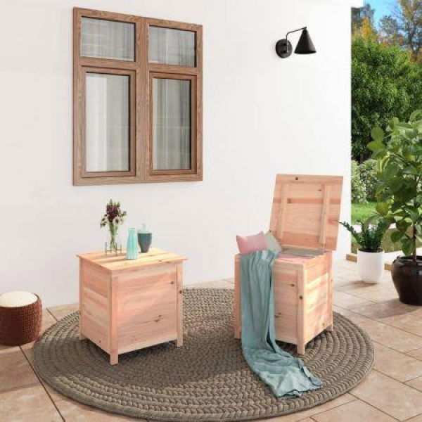 Outdoor Cushion Box 50x50x56 Cm Solid Wood Fir