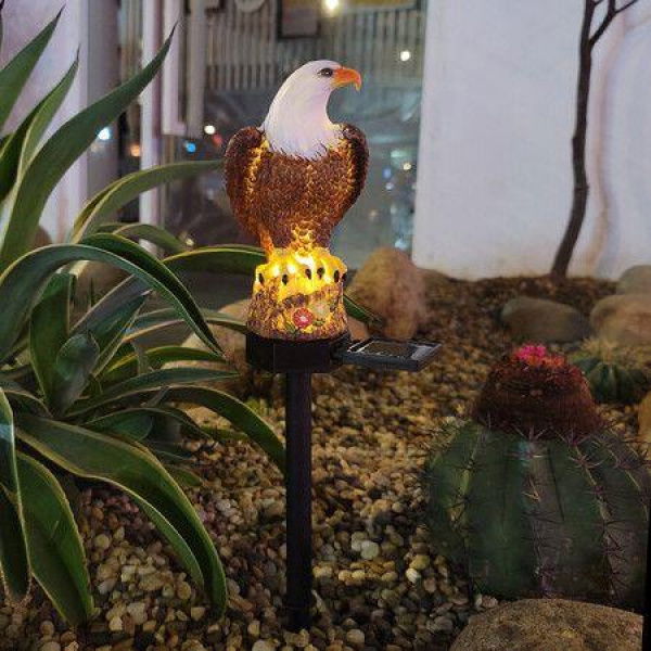 Outdoor LED Solar Light Eagle Lawn Lamp Garden Decoration Landscape Pathway Road