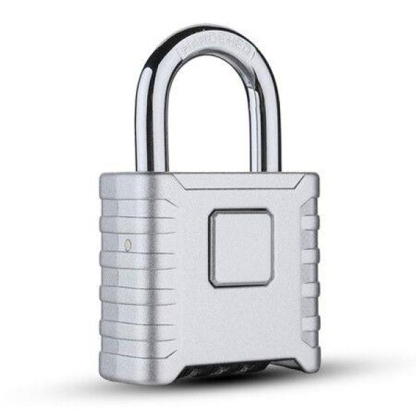 Outdoor Padlock [One Touch Unlock] High Security Weatherproof, Hidden Password Design Suitable for Locker,Silver