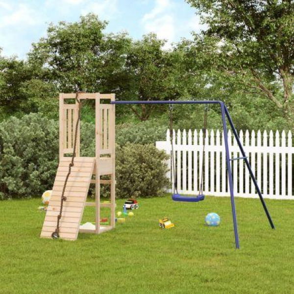 Outdoor Playset Solid Wood Pine