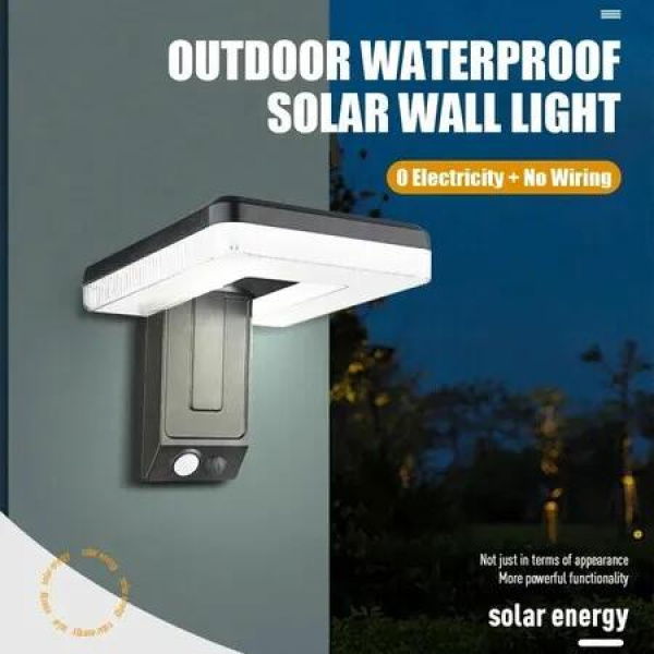 Outdoor Solar Led Light Motion Sensor Wall Light 120 degree Adjustable Waterproof Lamp Garden Yard Decoration Emergency Light