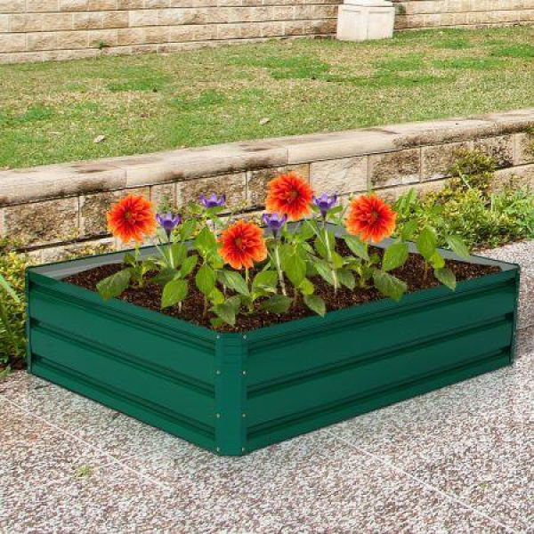 Outdoor Steel Raised Garden Bed For Flowers