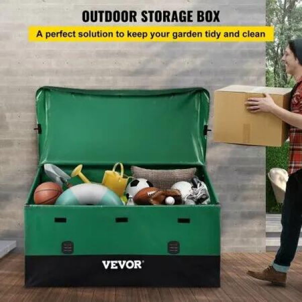 Outdoor Storage Box Patio Deck Box 230 Gallon Waterproof PE Tarpaulin