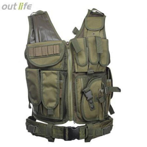 Outlife Outdoor Hunting Military Tactical Paintball Molle Vest