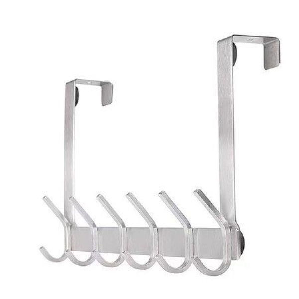 Over The Door Hooks, Stainless Steel Sturdy Door Hanger for Bathroom, Bedroomï¼ŒKitchen 1Pack (White)