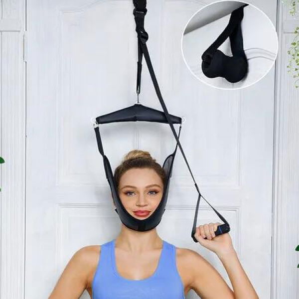 Over-the-Door Neck Traction Device for Home Use - Portable Neck Relief and Physical Device