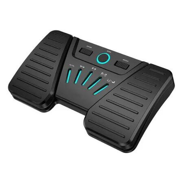 Page Turner Pedal for Musical Instruments, Portable Foot Pedal, Silent Rechargeable Music Page Turner for iPad, Tablets, Phone