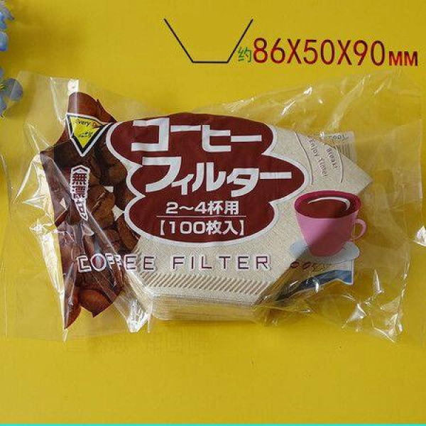 Paper Coffee Filters - Single-use Pour-over Cone Filters For 2 Or 4 Cups Dripper (100 Pcs).